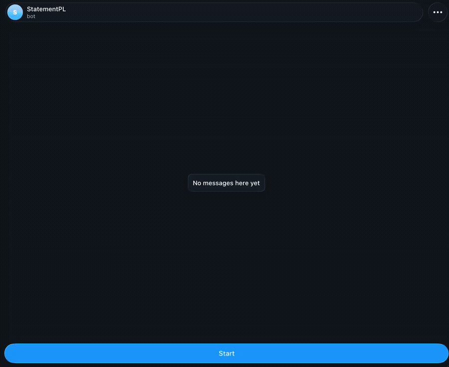 StatementPL bot demo: upload CSV, get instant P&L report